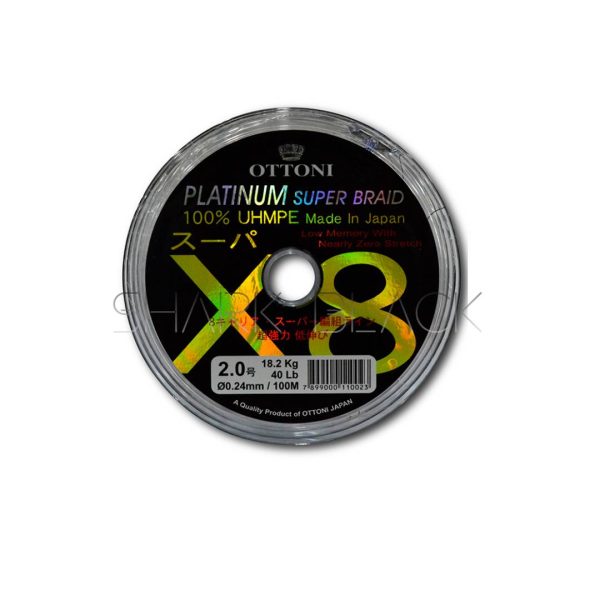 Multifilamento Ottoni Platinum X8 100mts
