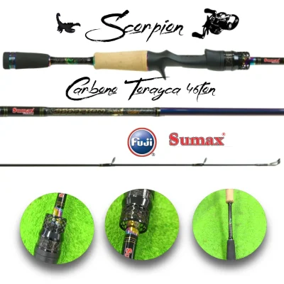 Vara Sumax Scorpion Cast con pasadores Fuji y blank Torayca 46ton