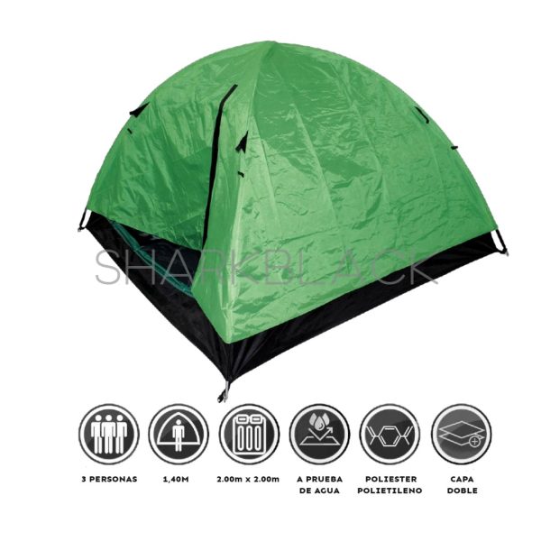 Camping para 3 personas GRC02 a prueba de agua