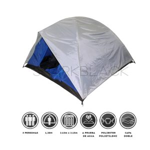 Camping para 3 personas TENTA3 a prueba de agua