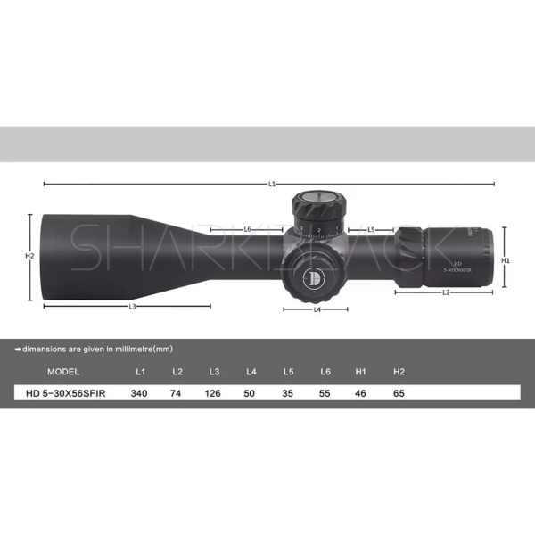 MIRA TELESCOPICA DISCOVERY HD 5-30X56SFIR FFP - Imagen 7