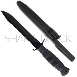 NAVAJA GLOCK COR NEGRO COM SERRILHA 1042N