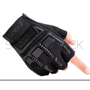 GUANTE TACTICO MECHANIX MEDIO DEDO BLACK 0986B
