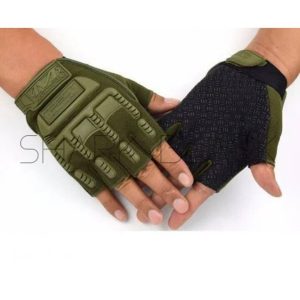 GUANTE TACTICO MECHANIX MEDIO DEDO GREEN  0986G