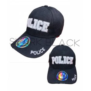 GORRA SIVER KNIGHT POLICE BLACK/WHITE