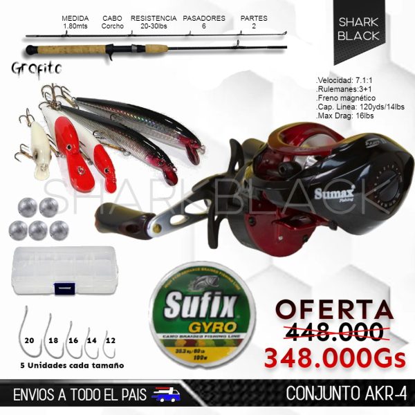 Conjunto de pesca AK-R4
