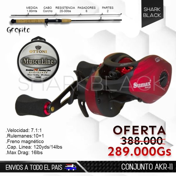 Conjunto de pesca AKR-11