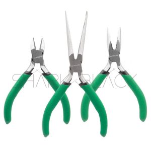 ALICATE 4,5″ Kit 3 peças – Bico longo, Corte e Multifuncional – #WT120103