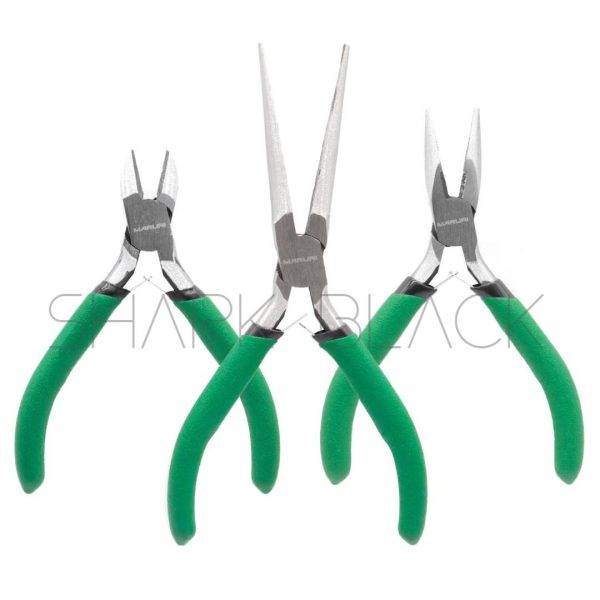 ALICATE 4,5" Kit 3 peças - Bico longo, Corte e Multifuncional - #WT120103