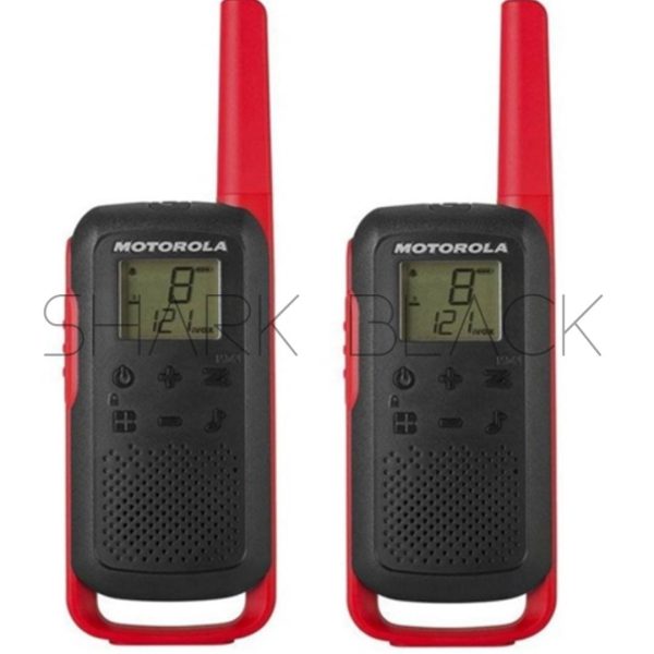 WALKIE TALKIE MOTOROLA T210 KIT 20 MIL BLK S/GAR.2V
