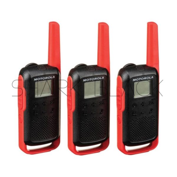 WALKIE-TALKIE MOTOROLA T210 KIT 3PCS 20 MILLAS S/GAR. 2V
