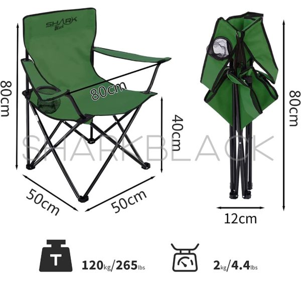 SILLA PLEGABLE VERDE S44 - Imagen 2