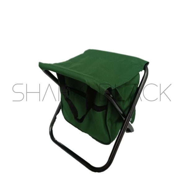 SILLITA PLEGABLE VERDE CON BOLSON S48