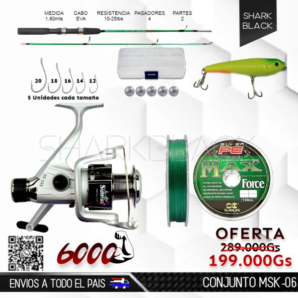 CONJUNTO DE PESCA MSK-06 (AGOTADO) ✖️
