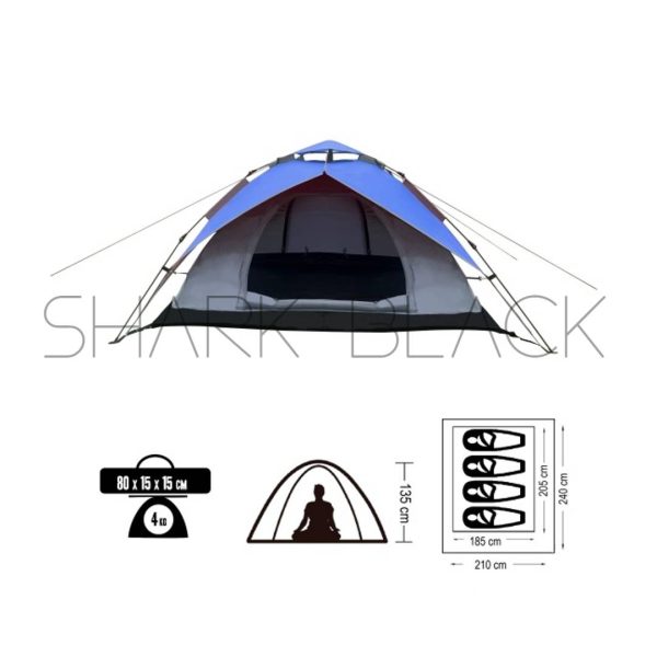 CAMPING AUTOMATICO 4 PERSONAS – BAR-2302-A - Imagen 2