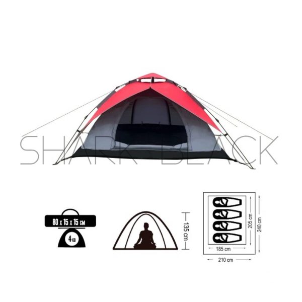 CAMPING AUTOMATICO 4 PERSONAS– BAR-2302-R - Imagen 2