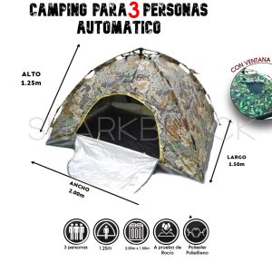 CAMPING AUTOMATICO 3P CAMUFLADO HOJA SECA