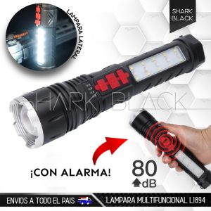 Linterna Multifuncional con alarma
