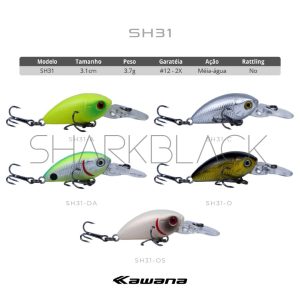 señuelo de media agua SH31 - 3,1 cm - 3,7 g