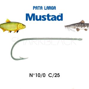 ANZUELO MUSTAD 92611 N10/0  C/25 BEAK HOOK