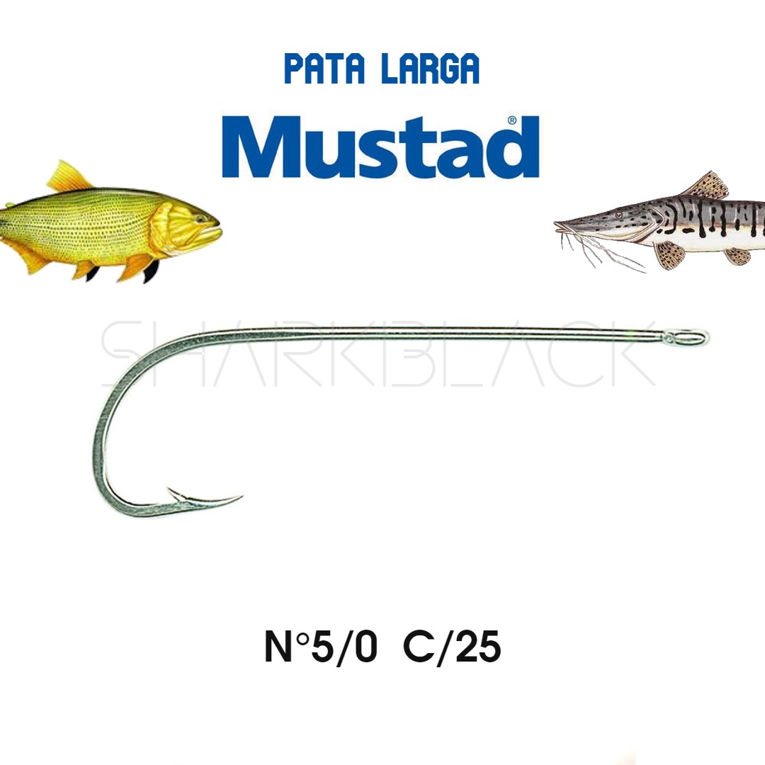 ANZUELO MUSTAD 92611 N5/0 C/25 BEAK HOOK
