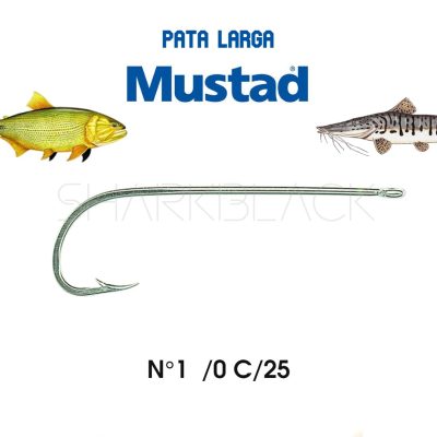 ANZUELO MUSTAD 92611 N1 /0 C/25 BEAK HOOK