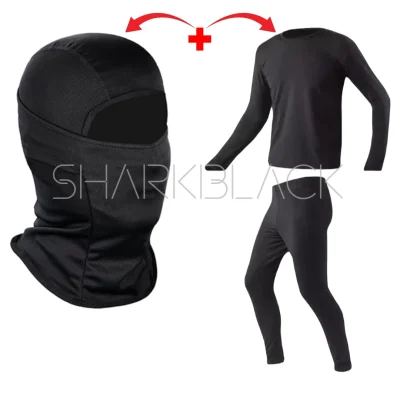Conjunto Térmico con Pasamontañas SharkBlack – Ropa de Invierno Outdoor