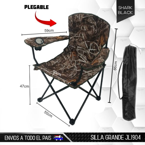 Silla Grande Plegable JL1904 | SOPORTA HASTA 150KILOS