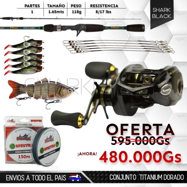 Conjunto Titanium Dorado en OFERTA