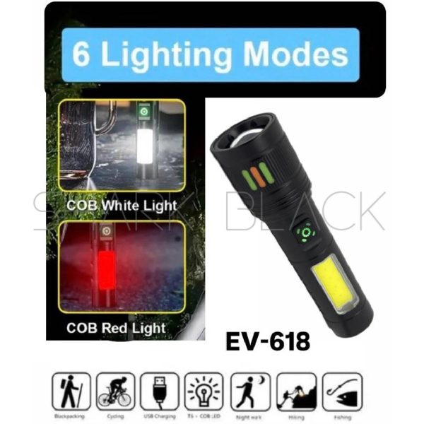 LINTERNA T98000W USB EV-612