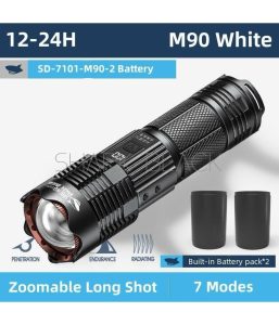 LINTERNA USB SHARK M90 12.000LMS SD-7101