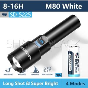 LINTERNA USB SHARK M80 9.000LMS SD-5225