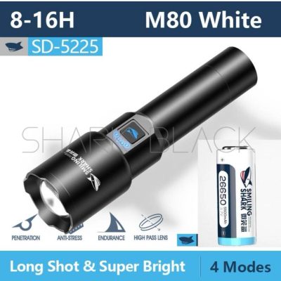 LINTERNA USB SHARK M80 9.000LMS SD-5225