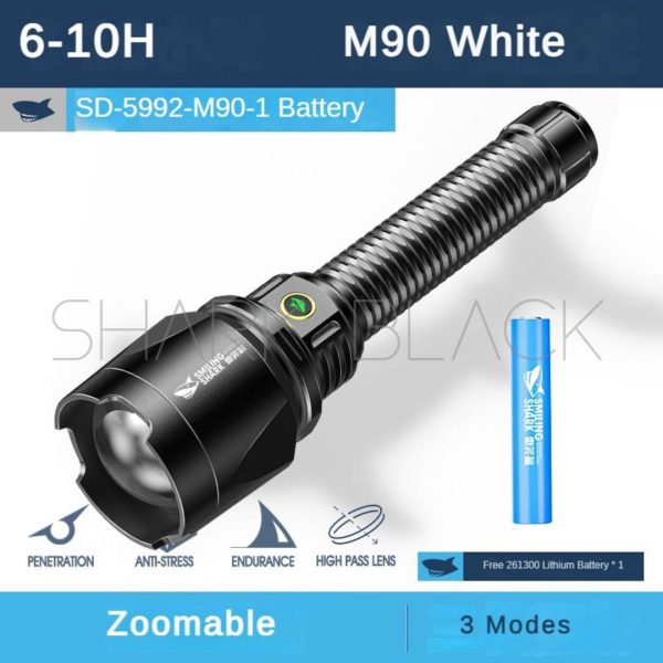 LINTERNA USB SHARK M90 15.000LMS SD-5992