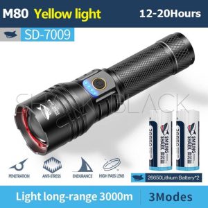 LINTERNA USB SHARK M80 9.000LMS SD-7009