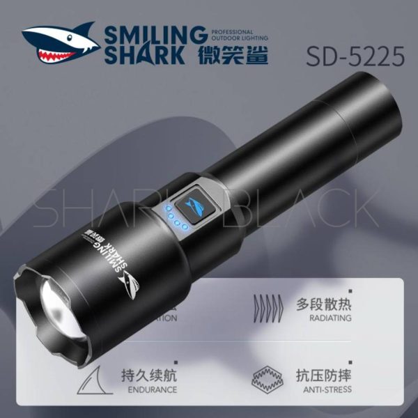 LINTERNA USB SHARK M80 9.000LMS SD-5225 - Imagen 2
