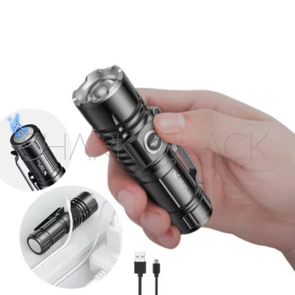LINTERNA USB SHARK M60 60 WTS SD-5031 - Imagen 2