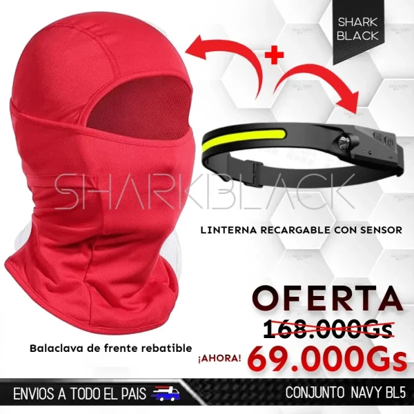 Conjunto Navy BL3 – Linterna y Balaclava - Imagen 3