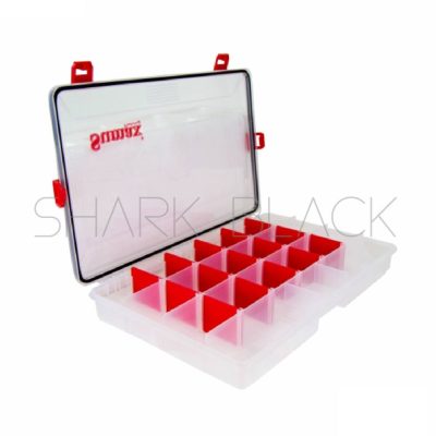 Caja de Pesca Sumax LB-0123A – Organizador 21 Divisiones 35,5 cm