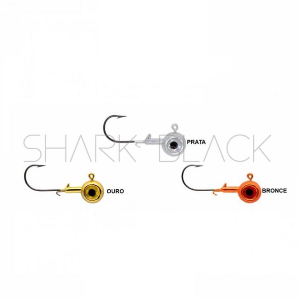 Jig Head METAL CROMADO 7g - 3/0 - 6pç