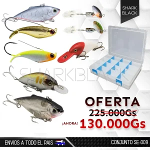 Conjunto de Señuelos SE-009 con Caja Organizadora