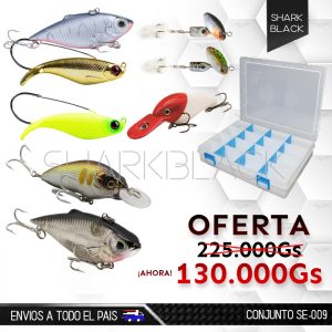 Conjunto de Señuelos SE-009 con Caja Organizadora