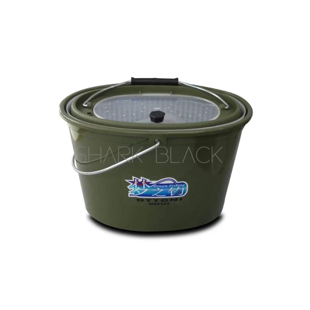 Balde Pequeño para Cebo Vivo MB9325 – Ovalado con Cesta Interna