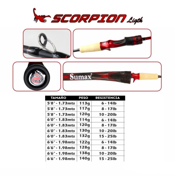 Vara Scorpion Light Sumax VSCL - Imagen 2