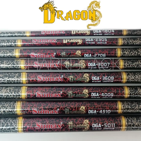 Vara Telescópica Sumax Dragon de Fibra de Vidrio - Imagen 2