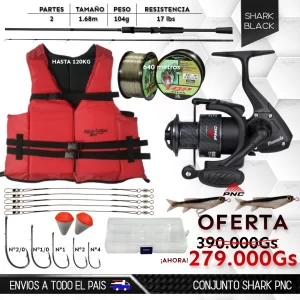 Conjunto Shark PNC – Kit de Pesca Completo
