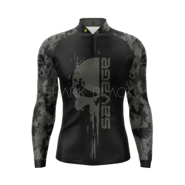 Remera de pesca calavera