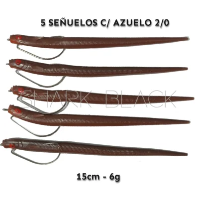 Señuelos con Anzuelo 2/0 – Set de 5 Unidades para Pesca