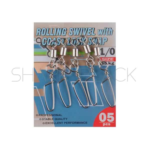 Girador c/ Snap ROLLING SWIVEL COAST LOCK SNAP - Imagen 2