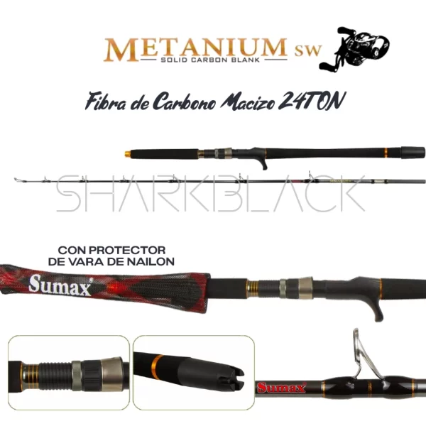 Vara Sumax Metanium Cast SW  Modelos 1.73m y 1.93m